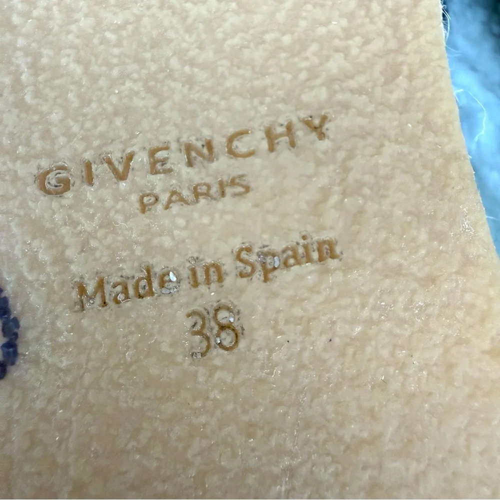 Givenchy Logo 4G Jacquard Espadrilles Flats Denim Navy Blue